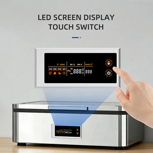 Stainless Steel Square <b>Electric</b> Heating Chafing Dish Smart Digital Control <b>Food</b> <b>Warmer</b> Sliver Buffet Heating Pots - Product Image 3