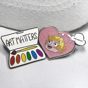 Anime Pins Cute Design Soft/Hard Enamel Pins For Hat Decoration Cartoon Image 2D Pattern Chinese Manufacture Bulk Wholesale