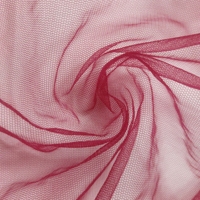Tissu en maille de tulle respirant léger sans formaldéhyde dentelle en nylon teint uni avec fonction extensible pour robes de mariée voiles