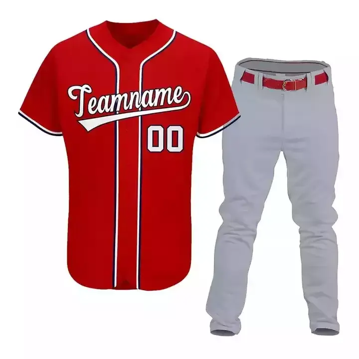 Maillot de baseball personnalisé pas cher vierge italia retour bleu vert orange chemises ensemble d'uniformes de baseball