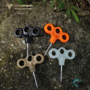 Tent <b>Peg</b> 3cm <b>Screw</b> Metal Handle 5.5cm Width Outdoor Camping Use - Product Image 4