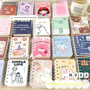 Blocco Note A7 a Spirale con Apertura Laterale, Design Cartoon Carino, Mini Portatile, Regalo per Studenti, Vendita all'Ingrosso - Product Image 1