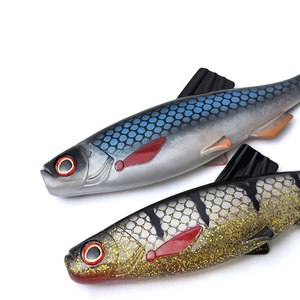 Señuelos de Pesca de 15 cm/25 g y 20 cm/60 g, Señuelos Suaves con Cola de Pala Realistas, Fáciles de Atrapar, para la Pesca de Lubina - Product Image 5