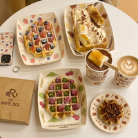 Boîtes d'emballage alimentaire personnalisées Enten pour plats à emporter, épaisses, pour œufs, toasts, hamburgers, petit-déjeuner, sandwichs