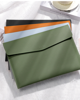 Porte-documents en cuir PU résistant à l'eau personnalisé format A4 avec un sac organisateur de documents de bureau doux, motif pour l'école et le bureau