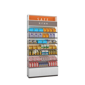 Étagère en gros de magasin de médecine d'usine de meubles d'affichage de magasin de pharmacie de QMuS-<span class=keywords><strong>QB</strong></span>-05 pour le support d'affichage de la meilleure qualité - Product Image 5