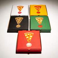 Fournisseur de boîtes à pizza en gros, emballages en carton, conception personnalisée, emballage imprimé, boîtes à pizza en vrac bon marché avec votre propre logo