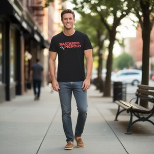 T-shirt Bastardo Pignolo Nera Abbigliamento casual da uomo - Product Image 1