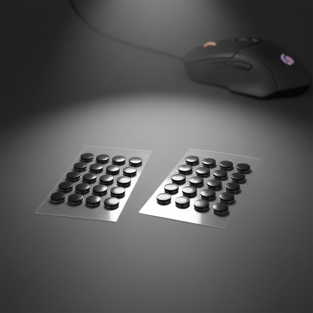 Wear Resistant Mouse Skates Obsidian Mouse Skates 100% PTFE Mouse Feet Replacement for Gaming Mouse 100%UPE