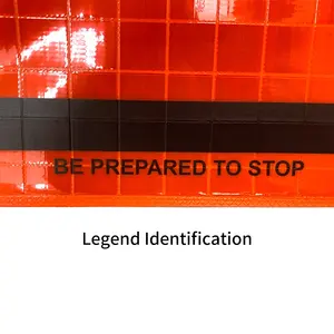 사용자 정의 교통 롤 업라이트 경고 오렌지 진정 접이식 반사 도로 제어 유연한 교통 표지판 스탠드 보드