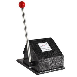 Manual Punching Machine <b>Black</b> Metal Die Cutting Tool with Red Handle for Paper Processing - Product Image 5