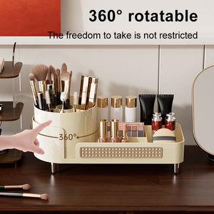 Uforu Caja De Almakenamiento De Cosmeticos Badkamerblad Cosmetica Plastic 360 Roterende Make-Up Opbergdoos - Product Image 2