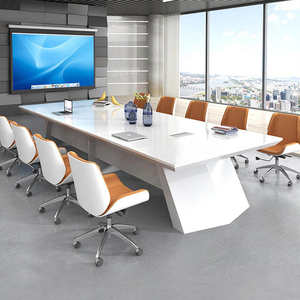 Modern Wood Panel Meeting Conference Table 20 Person Size Modern Furniture for Conference <strong>Room</strong> - Product Image 1