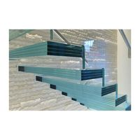 Construction d'escaliers flottants ACE avec supports de bande de roulement usagés pour l'extérieur