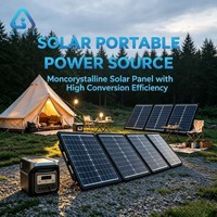 Station d'alimentation portable AILI, panneau solaire monocristallin MPPT, LiFePO4, charge rapide USB-C, garantie 12 ans, charge sans fil