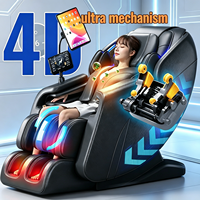 Sillón de Masaje L25max de 135 cm con Riel SL, Airbag de Cuerpo Completo, Gravedad Cero, Calefacción, Control por Voz con IA, Manipulador Inteligente 4D y Música