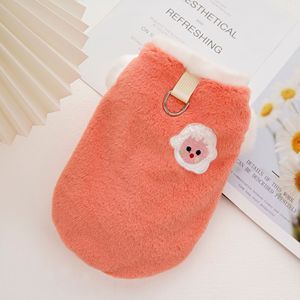 Pet <b>Cat</b> Dog Clothing Flannel Embroidery Thickened Warm Autumn Winter <b>Clothes</b> <b>For</b> Pets - Product Image 3