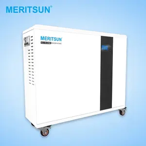MERITSUN الكل في واحد ربط الشبكة المنزلية مُنتج طاقة شمسية مع 3000w نظام تخزين الطاقة المنزلية