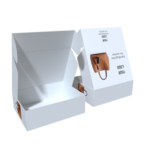 Maletín de diseño personalizado, caja de papel corrugado, <span class=keywords><strong>accesorios</strong></span> de moda <span class=keywords><strong>para</strong></span> mujer, caja de papel, bolso, caja de correo, embalaje <span class=keywords><strong>para</strong></span> bolsos - Product Image 2
