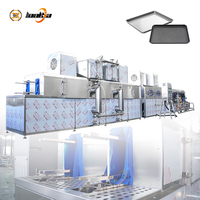 Industrielle Doppelkanal-Schokoladentablett-Waschmaschine Brotblech-Waschmaschine Käsekisten-Waschmaschine Kuchenform-Waschgerät
