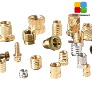Tùy chỉnh thép không gỉ và đồng thau Hex <span class=keywords><strong>Nuts</strong></span> Knurled chèn hạt với lỗ mù thông qua lỗ CNC các bộ phận công - Product Image 1