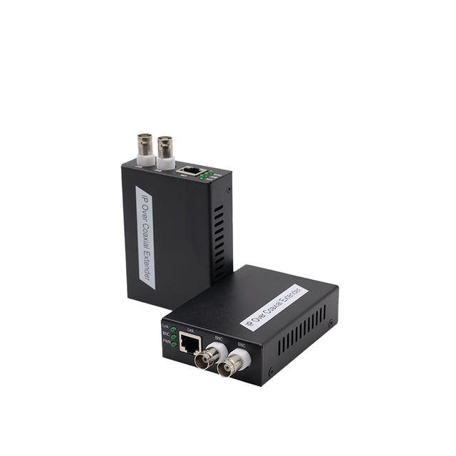 POE Over Coax EOC Converter IP to Coaxial Extender Ethernet to RF Signal 2KM 10/100Mbps 2-Port for CCTV