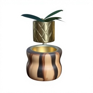 Quemador de Incienso Elite Barakah, Hecho a Mano con Resina Epoxi y Madera de Acacia Natural, Soporte para Oud, Fragancia Festiva para el Hogar, Ramadán y Eid - Product Image 1