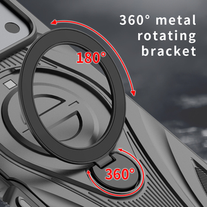 Cho <span class=keywords><strong>iPhone</strong></span> 17 Pro Max thương hiệu sang trọng trường hợp điện thoại với xoay vòng kim loại sốc bằng chứng bảo vệ Nặng-Armor trường hợp điện thoại - Product Image 4