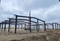 Taller y Garaje Prefabricado Moderno con Estructura de Acero Resistente, Almacén Industrial Metálico con Garantía de 5+ Años