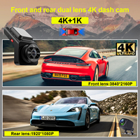 Caméra de tableau de bord de voiture d'usine, caméra de tableau de bord 4K+1K, double objectif avant et arrière, caméra de tableau de bord 4k, suivi en direct 4g, Adas, Wifi, Gps, 2 caméras, caméra de tableau de bord 4k