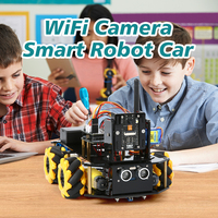 KUONGSHUN Fabricant ESP32 4WD WIFI APP Voiture Robotique Intelligente Programmable pour Enfants, Kit de Démarrage DIY pour l'Apprentissage Arduino et l'Éducation