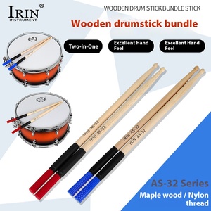 IRIN double usage bois massif érable basson tambour bâton Jazz batterie ensemble brosse boîte gros <span class=keywords><strong>Cajon</strong></span> tambour bâton et brosse faisceaux - Product Image 1