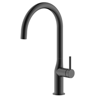 Robinet de cuisine en acier inoxydable 304 sans plomb, à levier unique, col de cygne, arc haut, col flexible, eau chaude et froide, directement de l'usine