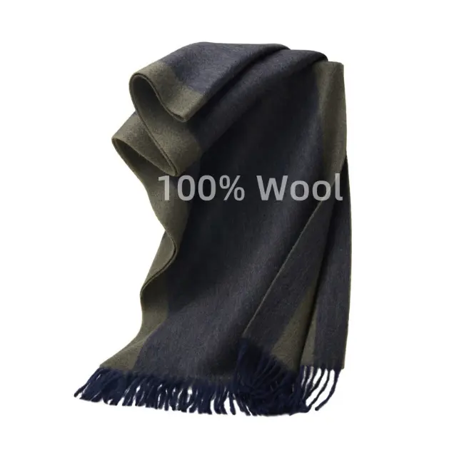 Custom Logo Winter Ladies Pure 100% Cashmere Scarves Shawls Designer Luxury Long Tassel Pashmina Wool Stoles Scarf For Women Men