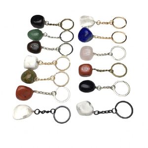 Natural Crystal Stone <b>Key</b> <b>Chain</b> Irregular Raw Stone <b>Key</b> <b>Chain</b> Bag Hanging Decoration Wholesale <b>Key</b> Ring - Product Image 2