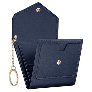 Portefeuille compact brodé anti-RFID pour femme en cuir PU avec porte-monnaie, poche zippée, porte-clés et doublure en cuir multifonctionnelle - Product Image 1