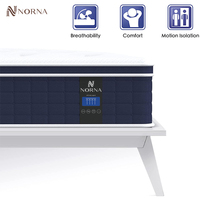 Matelas Luxe Moderne Hôtel 5 Étoiles Euro Top Confort Mousse Haute Densité Style Intelligent 5 Zones Ressorts Ensachés Latex