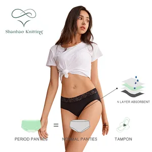 Period Panty SET Leak Proof Underwear Cotton Absorbent Plus Size