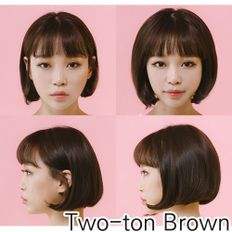 Perruques de cheveux humains pour femmes 2 tons, extensions de cheveux confortables et durables - Product Image 1