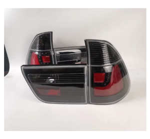 1998 di aggiornamento di modifica della lente per <span class=keywords><strong>BMW</strong></span> <span class=keywords><strong>X5</strong></span> E53 fanale posteriore nero affumicato gruppo faro - Product Image 3