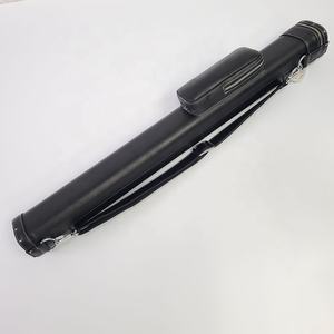 Xmlivet negro 4 agujeros PU cuero Pool taco caso alta calidad 2Butt 2 eje para 1/2 split precio barato accesorios de billar - Product Image 2