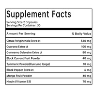 Complément de Polyphénols d'Agrumes Civilares, Mélange Herbal de Guarana, Gymnema, Curcuma, Poivre Noir, Vitamine B3 en Capsules pour Adultes, OEM
