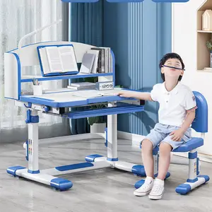 Höhen verstellbarer Tisch und Stuhl modernes Schreiben nach Hause Zeichnung ergonomische Kinder Studiert isch Set mit Schublade