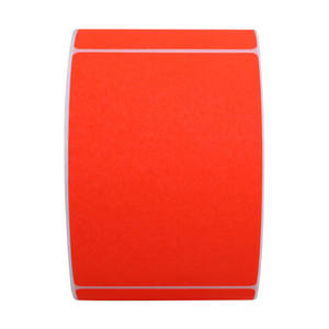 Hybsk 2 "x <span class=keywords><strong>3</strong></span>" de color fluorescente etiquetas en blanco rectángulo 300 pegatinas etiquetas por rollo - Product Image 6