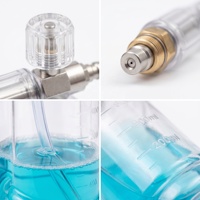DJ-PA015 Bouteille PET transparente de qualité alimentaire 1L, canon à mousse PA haute pression, valve en acier inoxydable plaqué, concentration réglable