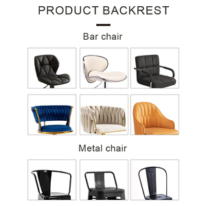 Chaise de salle à manger populaire pour maison d'hôtes, avec assise en PU, mousse de soutien, matelassage losanges, base métallique robuste et <span class=keywords><strong>pieds</strong></span> anti-traces - Product Image 6
