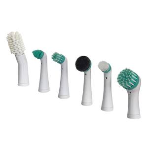ABS TPR 4 juegos de cepillos intercambiables Mini cepillo de limpieza de cocina Kit de depurador sónico eléctrico para el hogar - Product Image 4