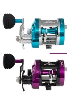 NEW Lurekiller Full Metal Slow Light Jigging Reel Thunder 30r Cnc Frame Drag 320G Saltwater Overhead Reel