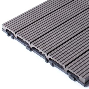 Super Kwaliteit Wpc Dek Tegel Voor Buiten 12 \ "Hoge Drainage Snelheid In Elkaar Grijpende Ontwerp XF-C031 300*300Mm Zwembad Dek Diy - Product Image 2