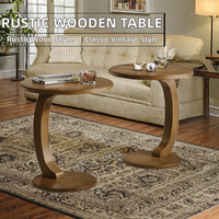 Table basse rustique traditionnelle en fer et bois, style campagnard, table d'appoint pour salon, texture bois naturel, mobilier de maison